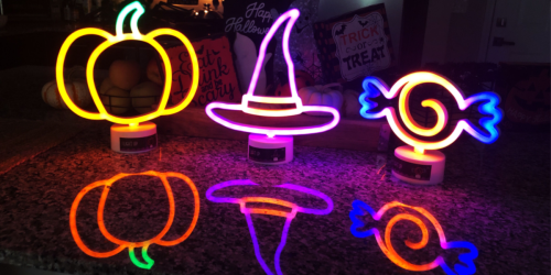 Halloween Neon Lights Only $5 at Target | Pumpkin, Witch Hat & Candy