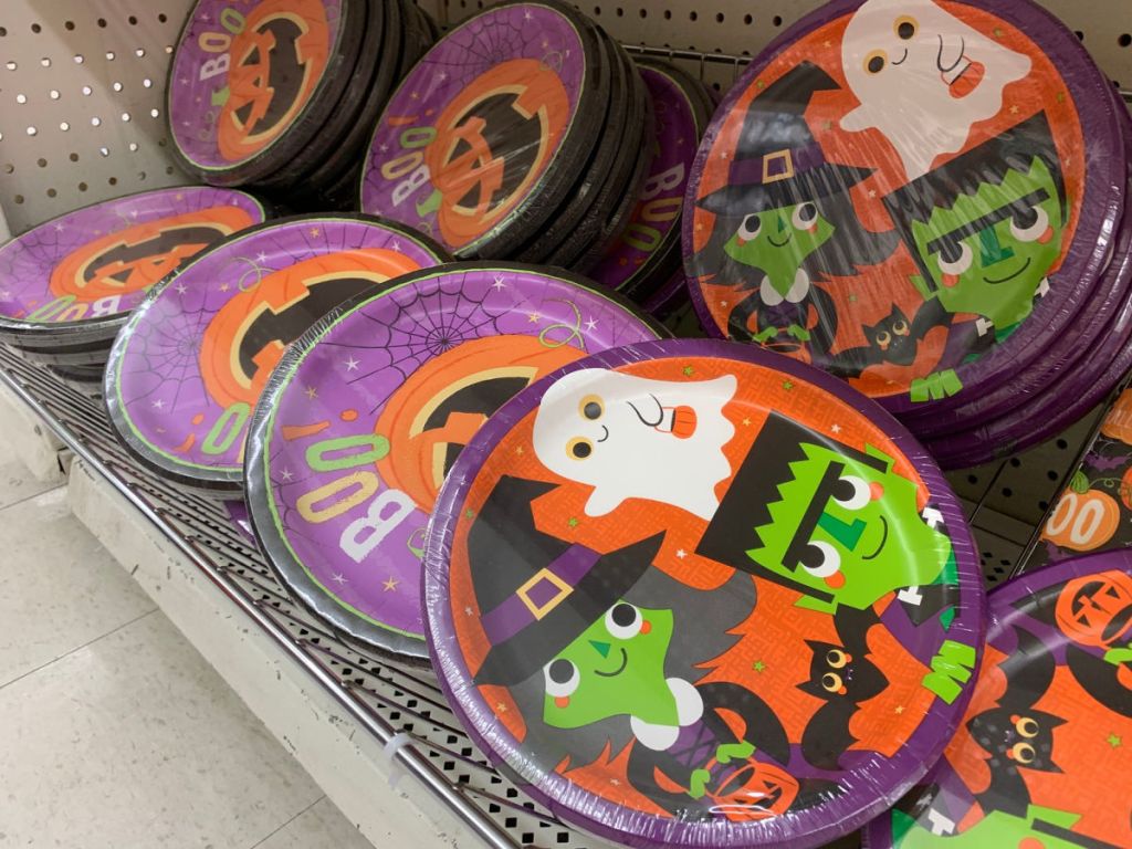 Halloween Plates in dollar tree