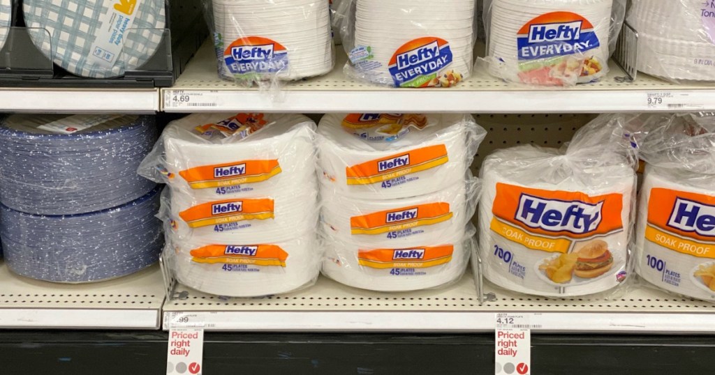 Hefty Disposable Plates on Target shelf