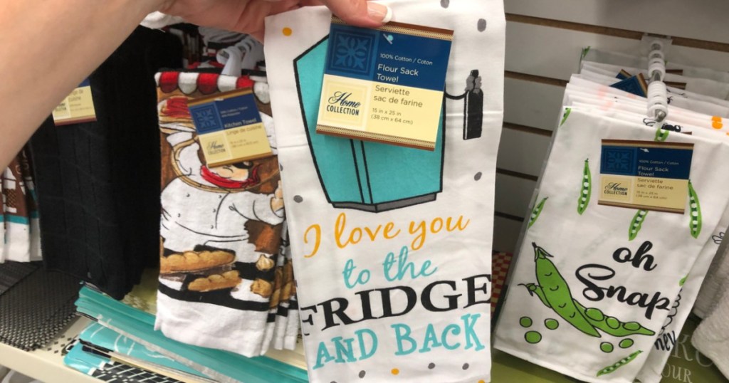 I Love You To The Fridge And Back Dish Towel Dollar Tree