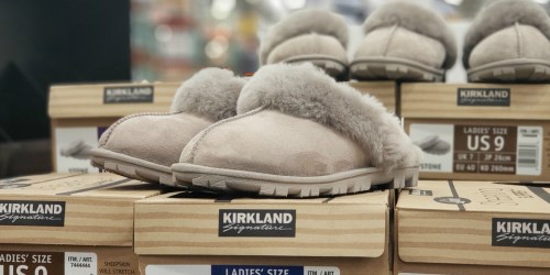 Kirkland Signature Sheepskin Slippers Only $22.99 at Costco | onlinepare to UGG