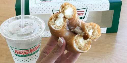 Score Free Krispy Kreme Pumpkin Spice Original Filled Cheesecake Doughnut