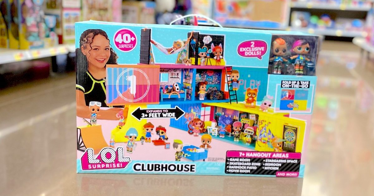 lol surprise doll clubhouse on store aisle floor