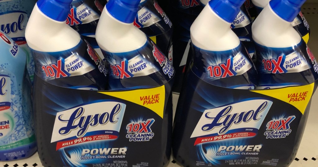 lysol toilet cleaner 2 packs