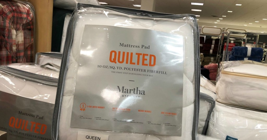 Martha Stewart quilted mattress pad