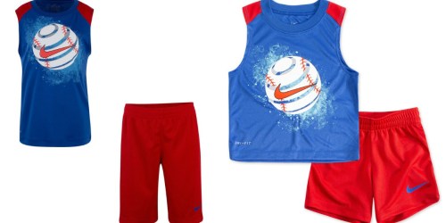 Up to 70% Off Nike Boys Shirt & Shorts Sets at Kohl’s