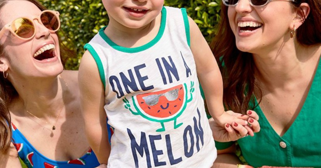 Old Navy Tank top on kid with watermelon print