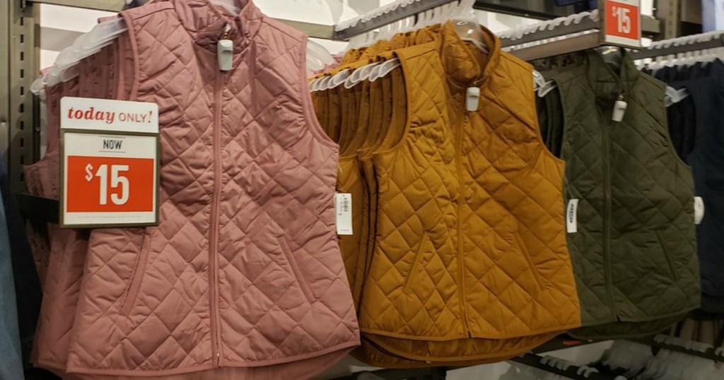 quilted Vests at Old Navy