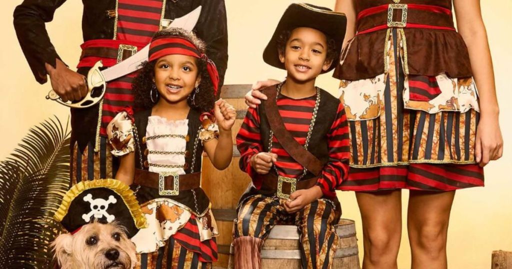 Pirate family costumes