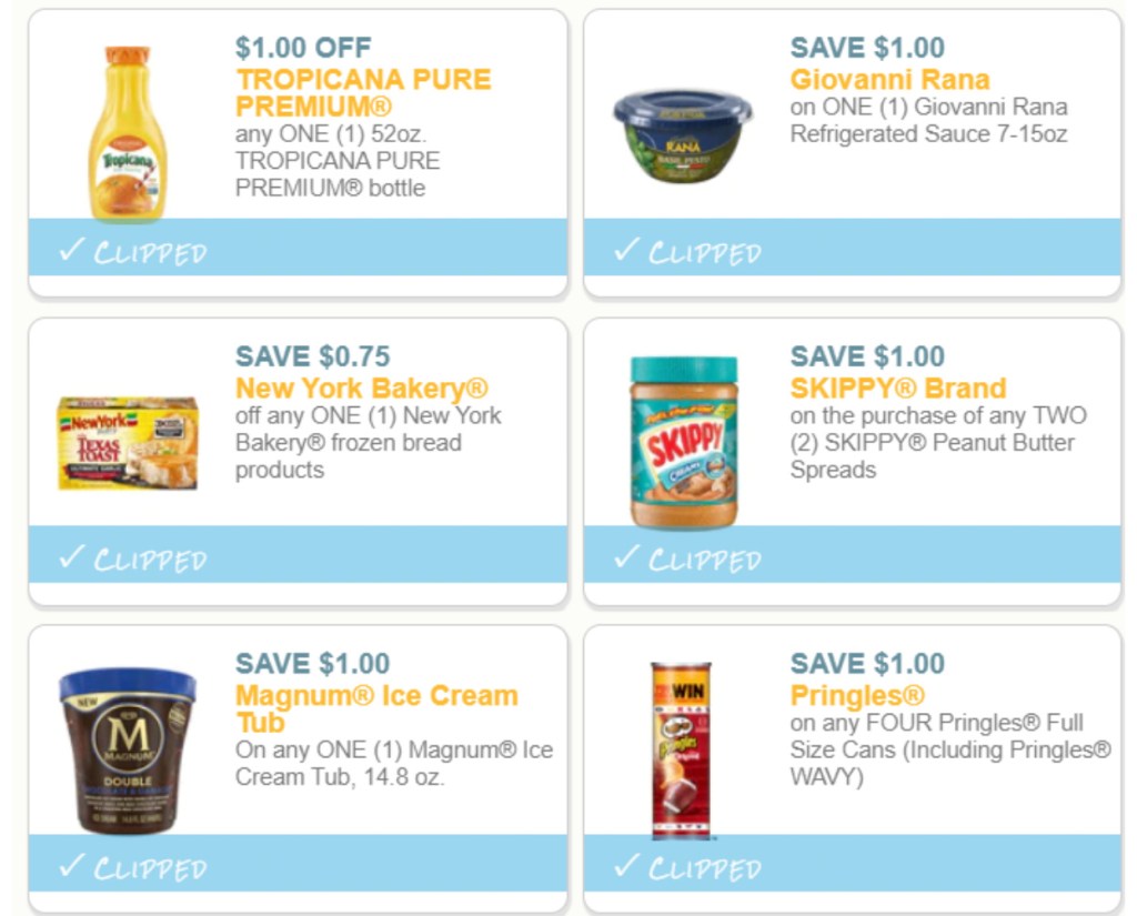 6 popular printable coupons