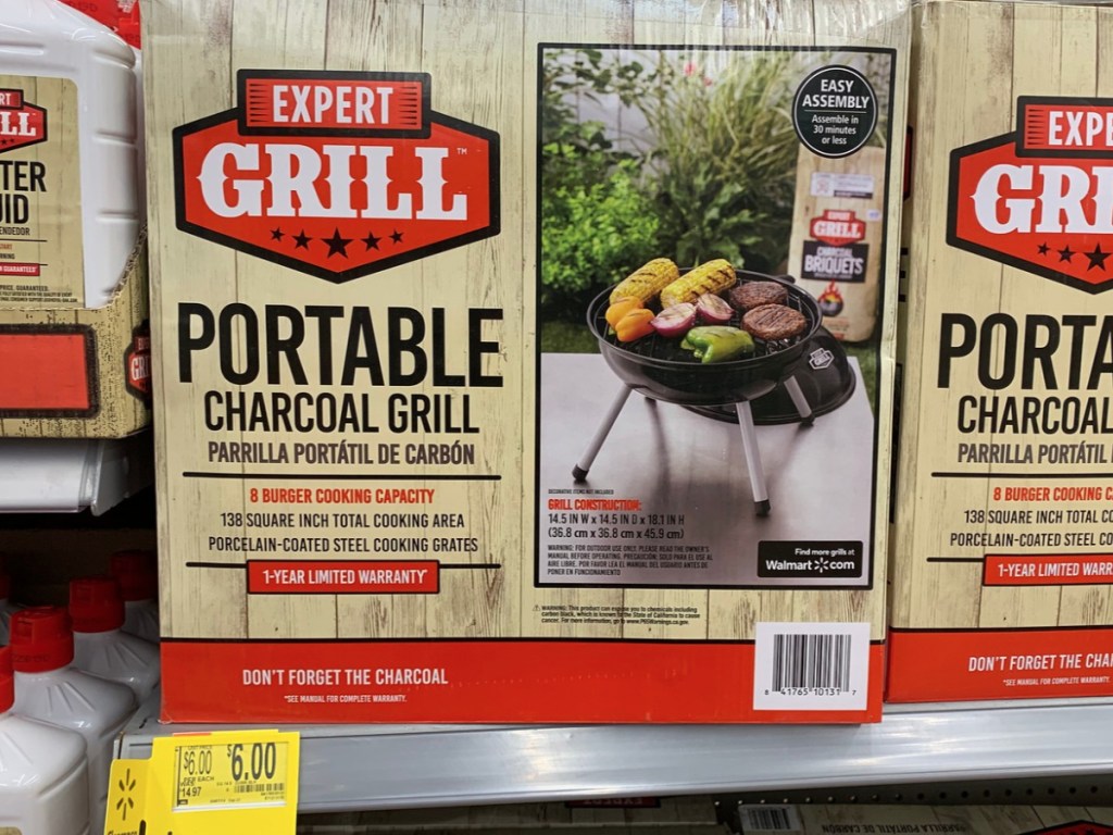 Portable Charcoal Grill at Walmart 