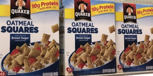 THREE Quaker Oatmeal Squares Cereal Boxes Only $6.73 Shipped at Amazon | Just $2.24 Each