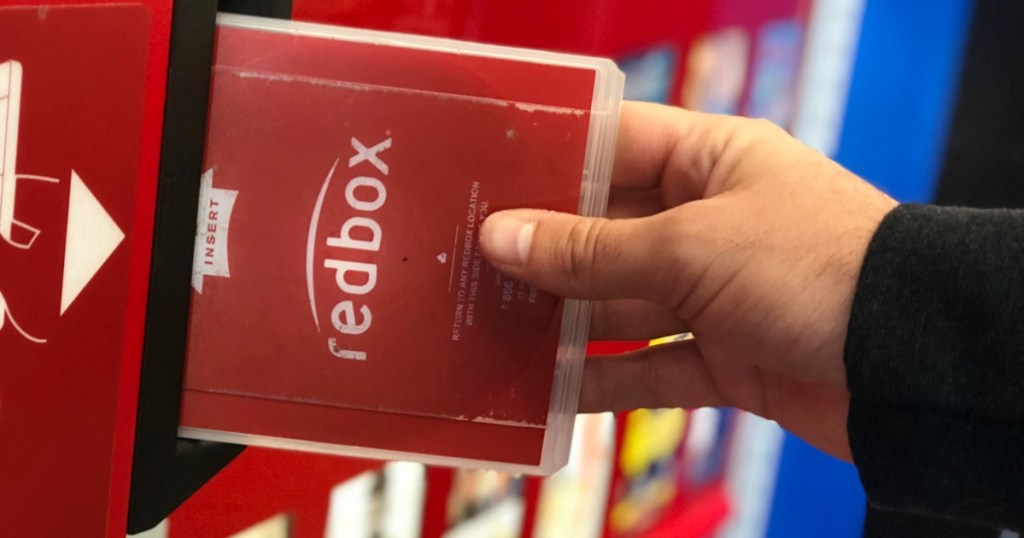 Man returning redbox movie