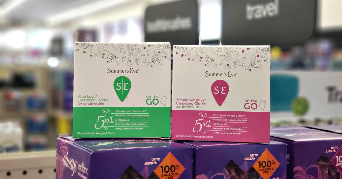 Summer’s Eve Cleaning Cloths as Low as 52¢ at CVS | Starting 9/29