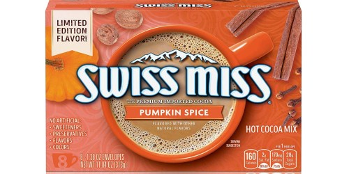 Limited Edition Swiss Miss Pumpkin Spice Hot Cocoa Mix onlineing Soon