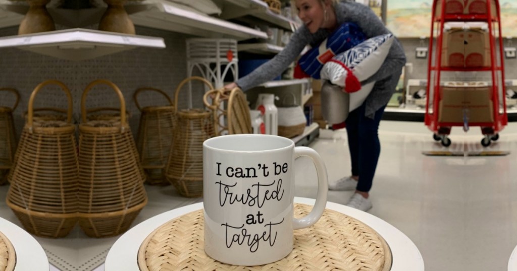 Woman shopping at Target store