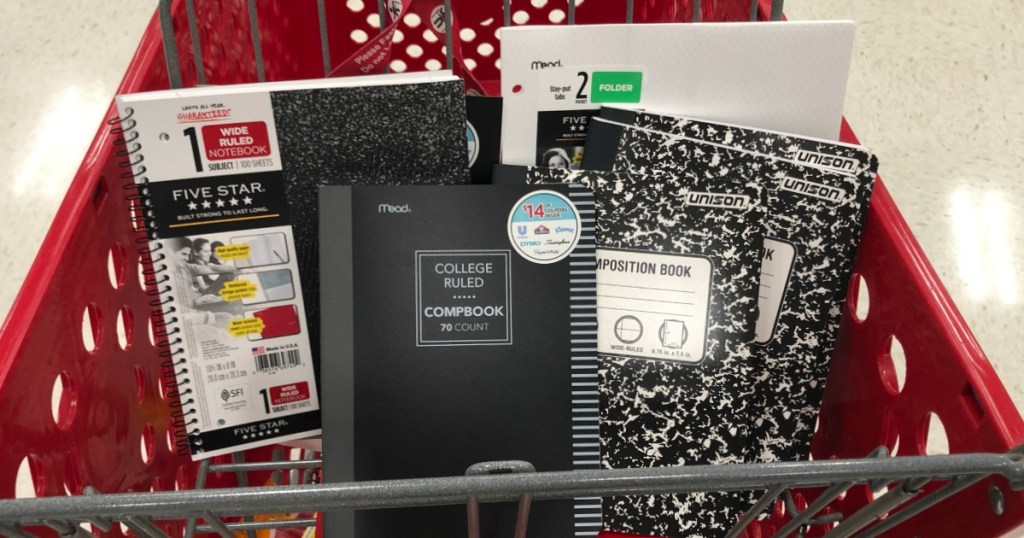 Target School Supplies in cart