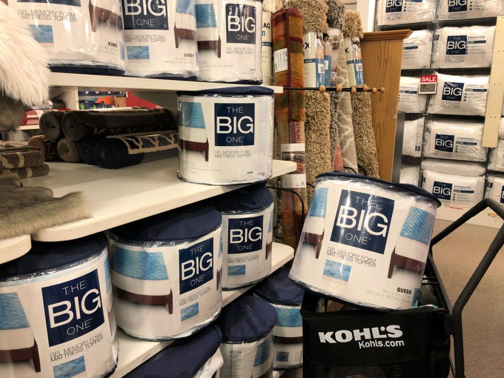 The Big One Gel Memory Foam Toppers on kohls