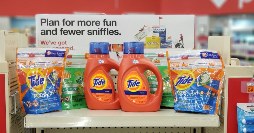 tide products on shelf at cvs