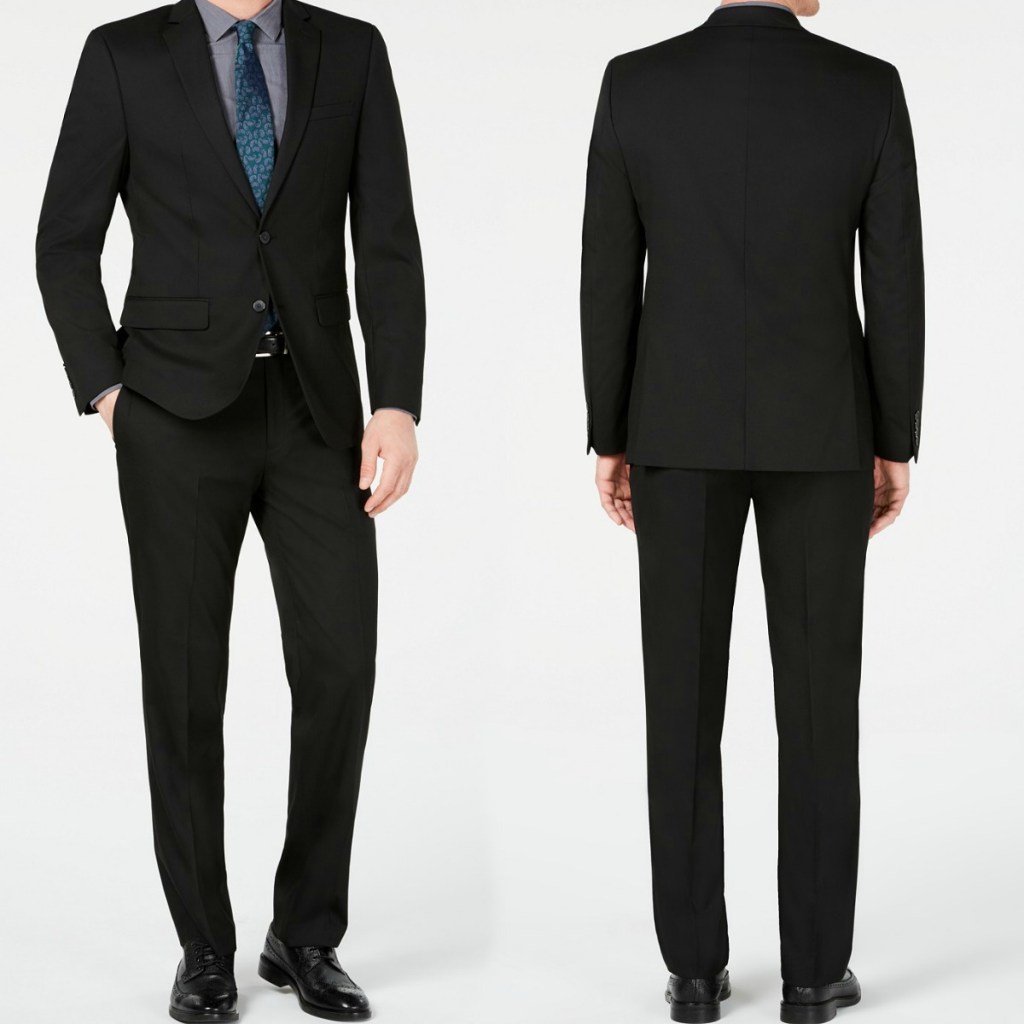 Van Heusen Men's Suit at front and back angle