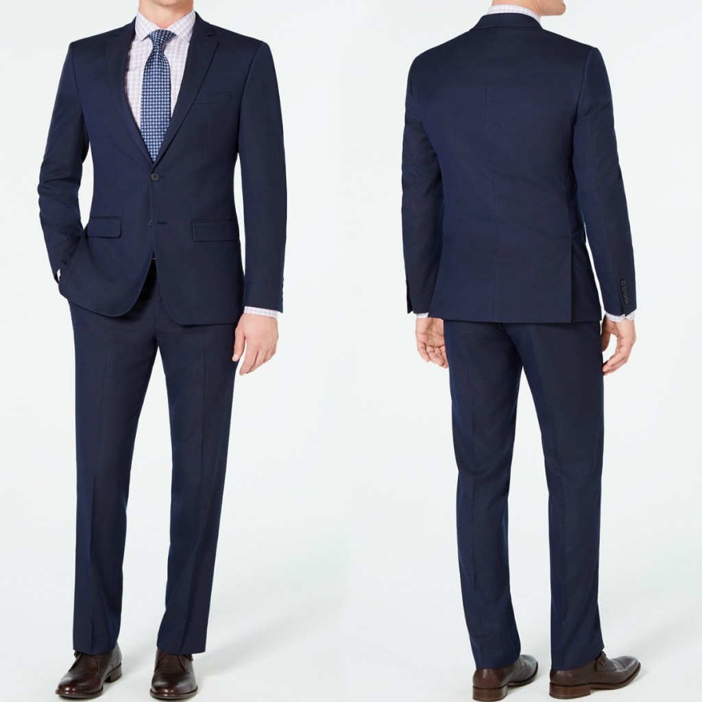 Men's Van Heusen Suit from Macy's- front and back angle