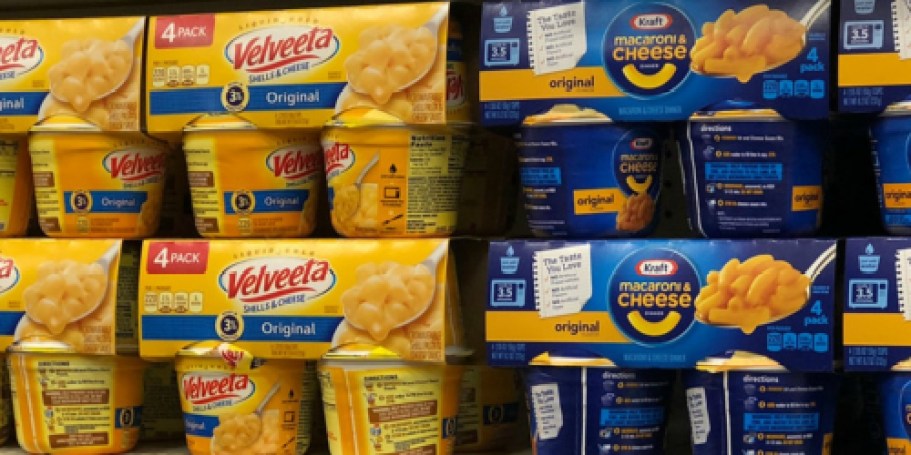 Velveeta Shells & Cheese Microwavable Cups 4-Pack Just $3.75 Shipped on Amazon