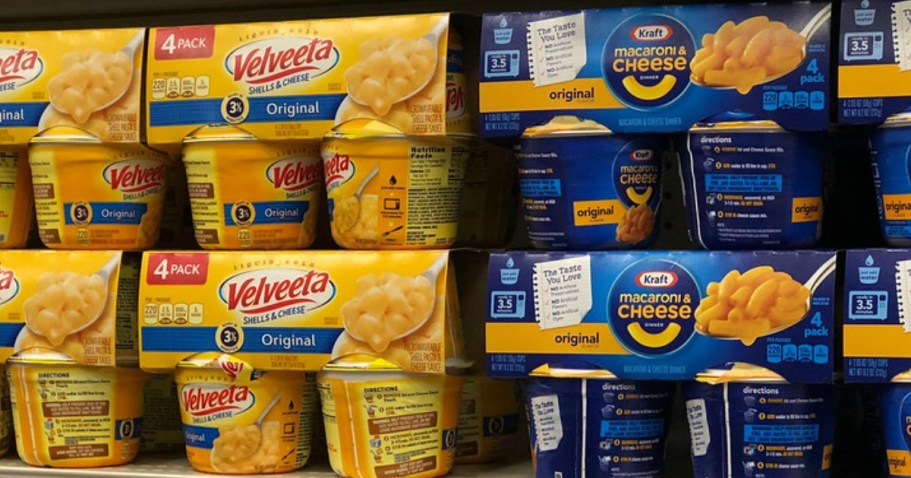 Velveeta Shells & Cheese Microwavable Cups 4-Pack Just $3.75 Shipped on Amazon