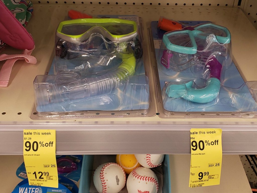 Walgreens Snorkel Sets