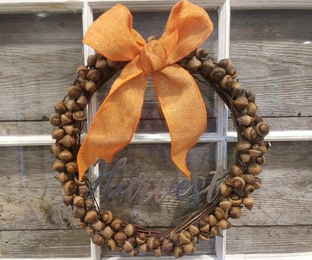 harvest Dollar Tree wreath DIY