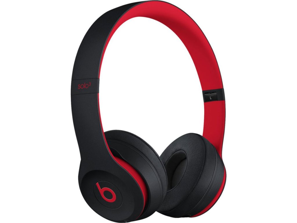 Beats by Dr. Dre Solo 3 Wireless headphones red and black defiant