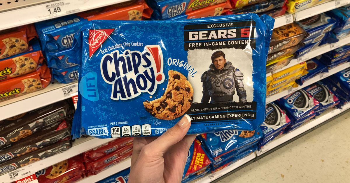 Target Chips Ahoy! Chocolate Chip Cookies in blue