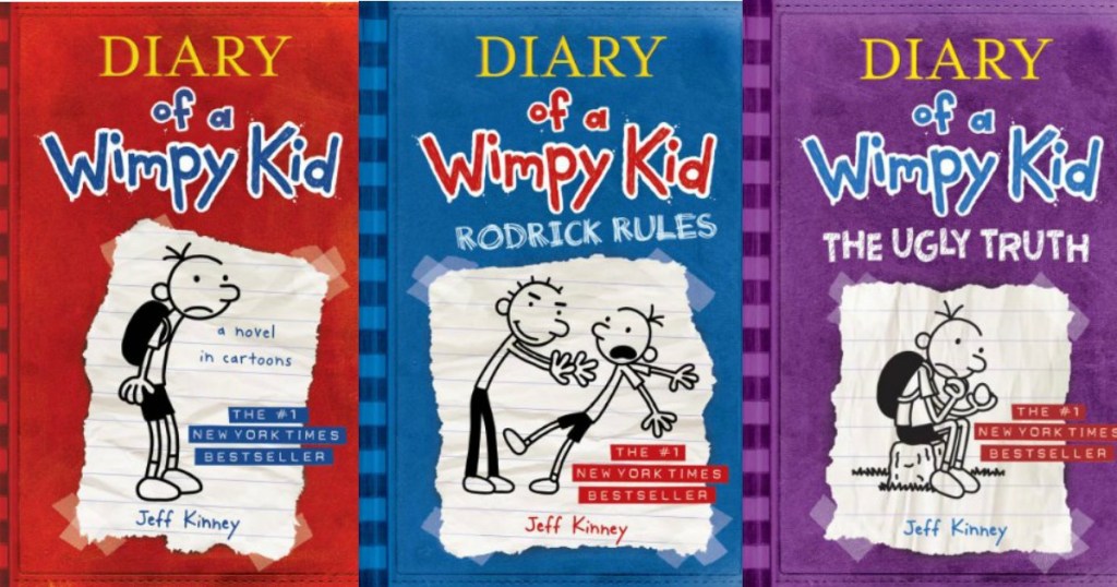 diary of a wimpy kid books cover art