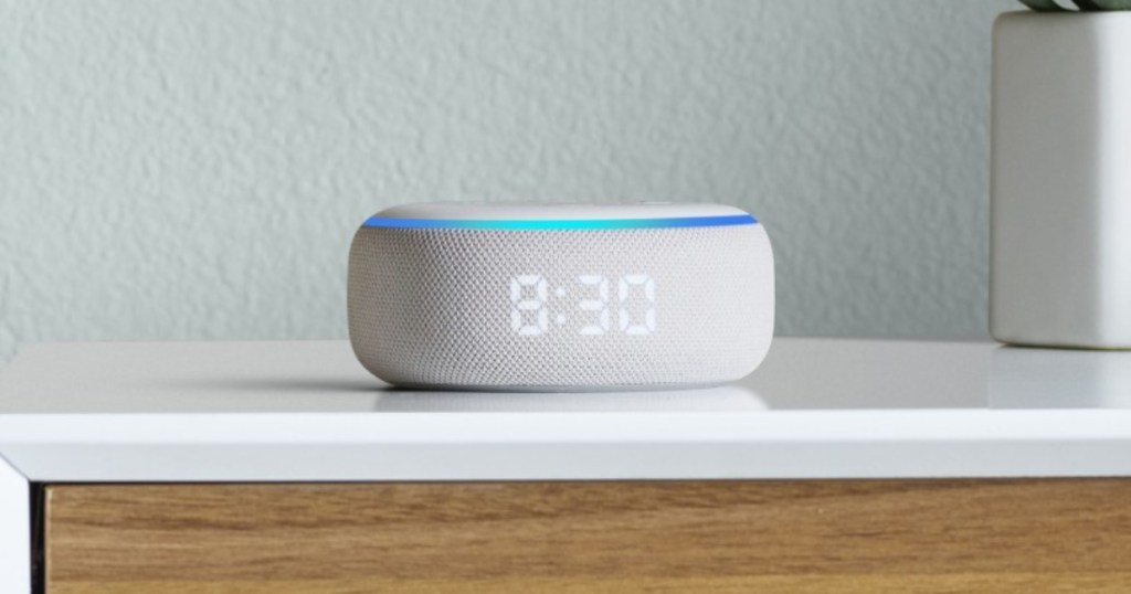 Echo Dot with clock