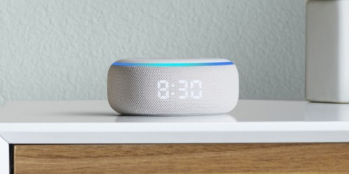 Echo Dot w/ Clock Only $34.99 Shipped on Amazon (Regularly $60)