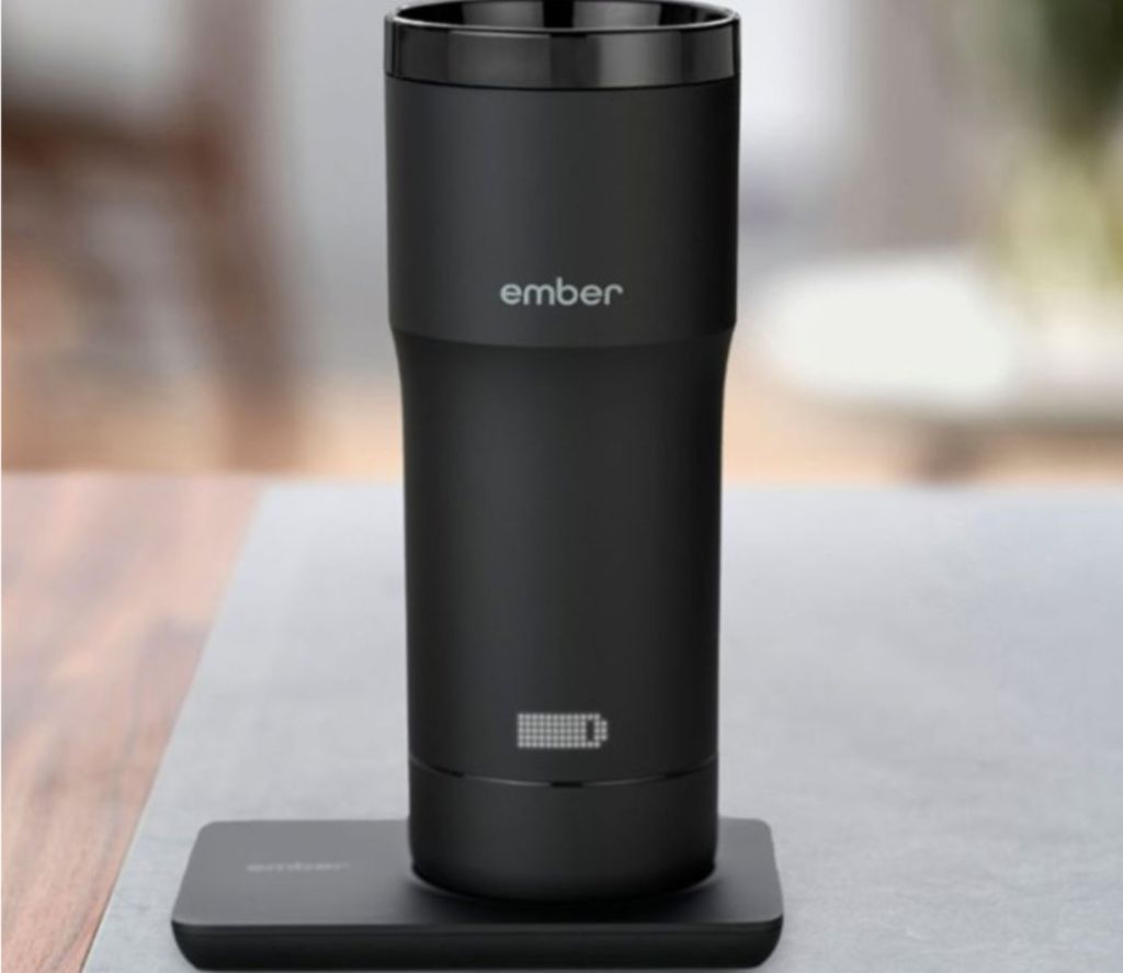 ember coffee mug and charging plate