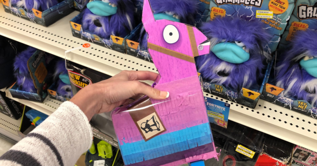 hand holding fortnite llama