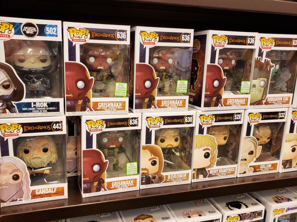 funko pop display on barnes & noble