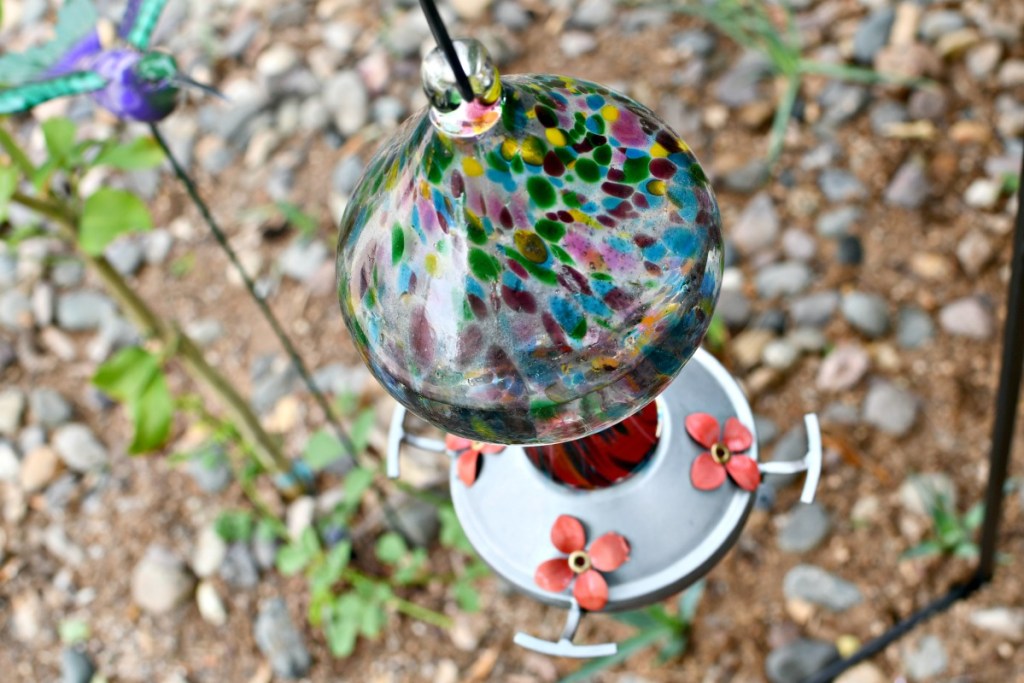 grateful gnome hummingbird feeder