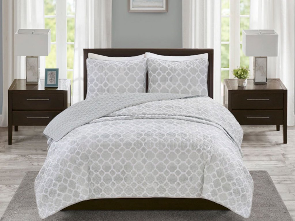 kohls madison park essentials quilt set gray