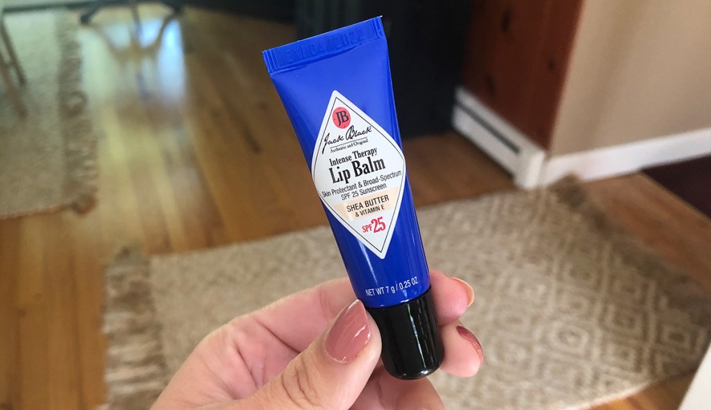 Jack Black lip balm with shea butter and vitamin E