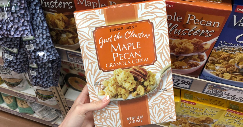 Just the Clusters Maple Pecan cereal