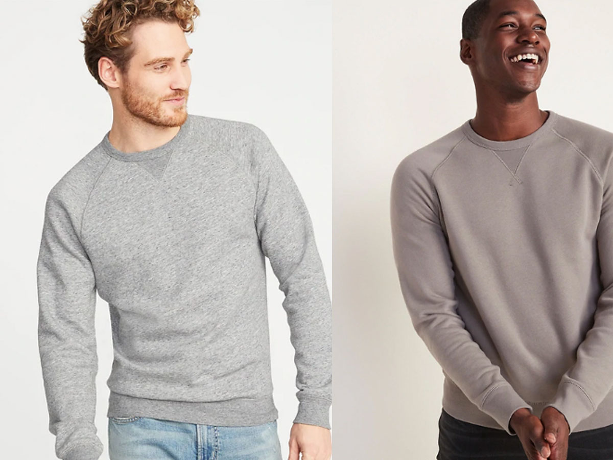 old navy men's crewneck sweatshirts 