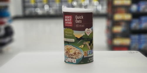 New $1/1 Mom’s Best Cereal Coupon = Quick Oats 1-Pound Container Only 28¢ at Walmart + More