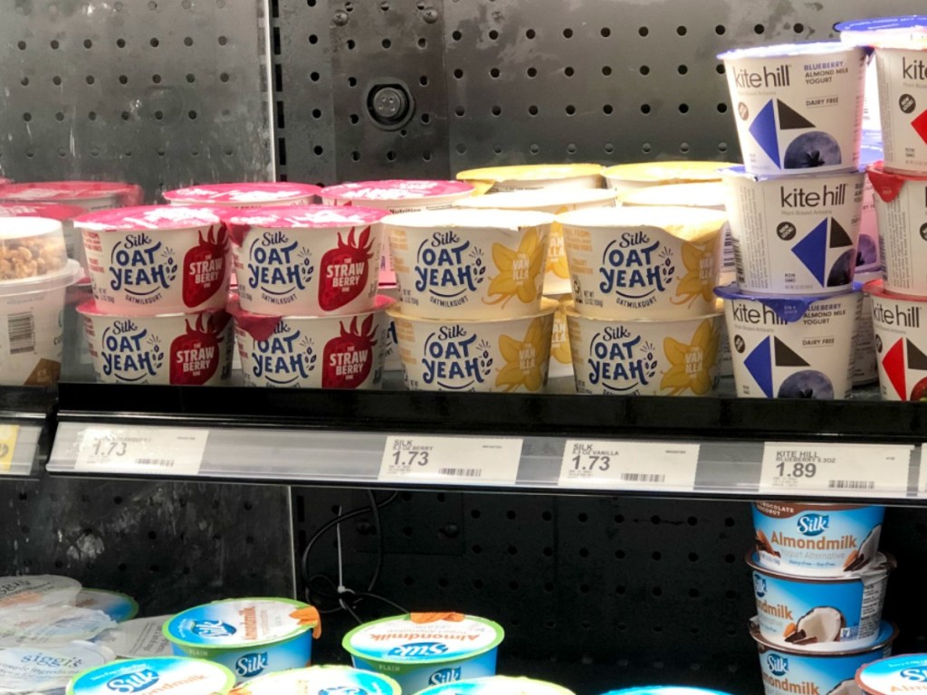 silk oat yeah yogurts in store