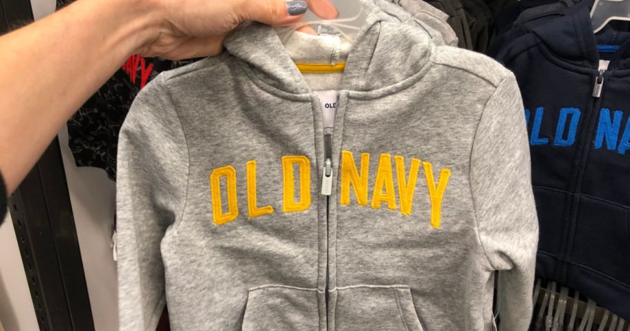 50% Off Old Navy Sweatshirts & Sweatpants | Cozy Styles from $6.49