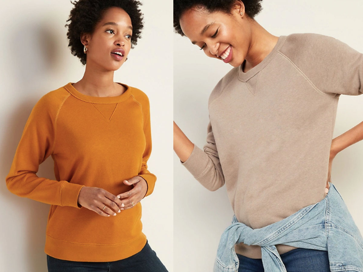 old navy women's crewneck sweatshirts