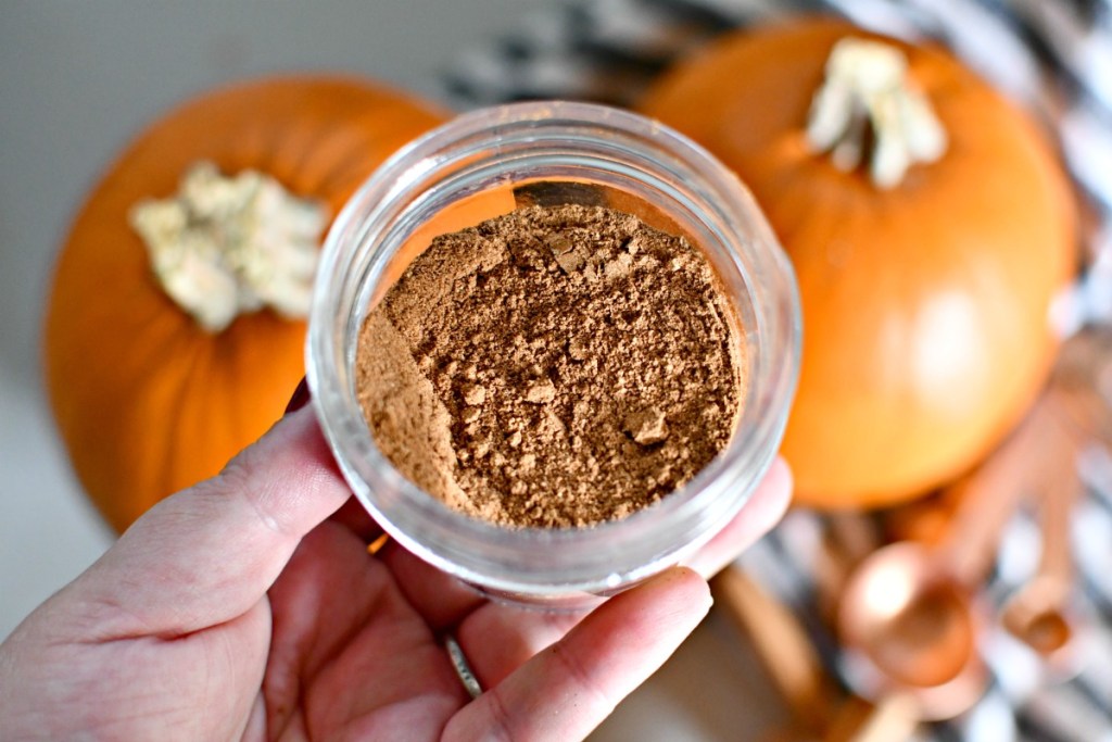 pumpkin spice blend in a jar