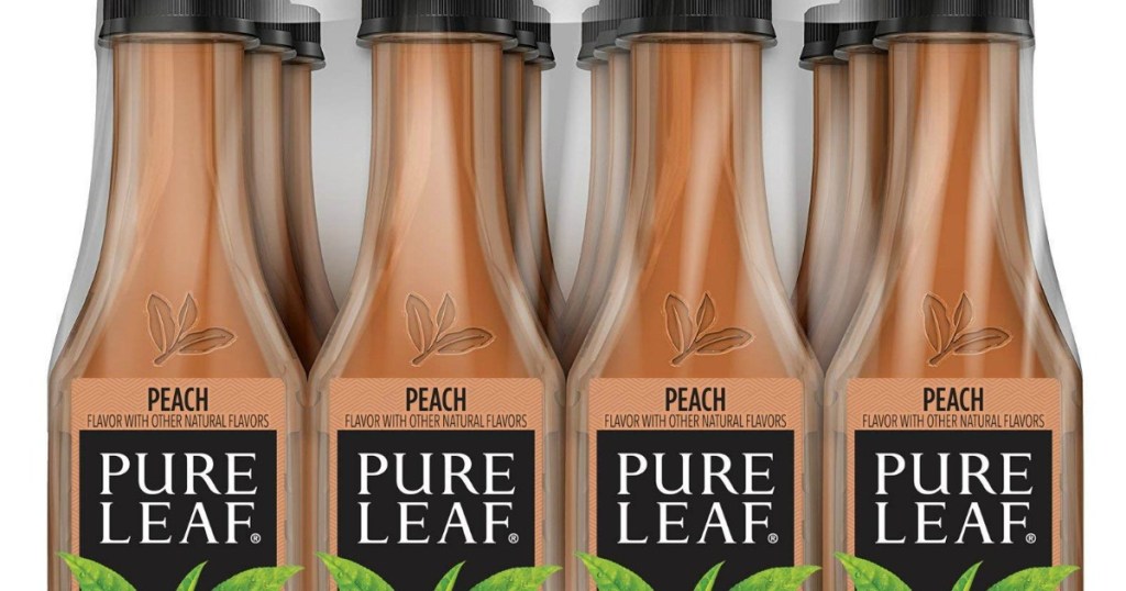 stock image of pure leaf peach iced tea