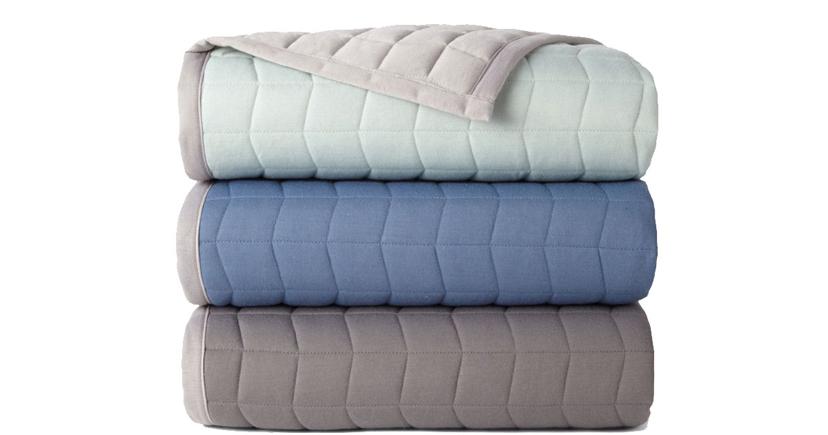 jcpenney quilted throws in three colors