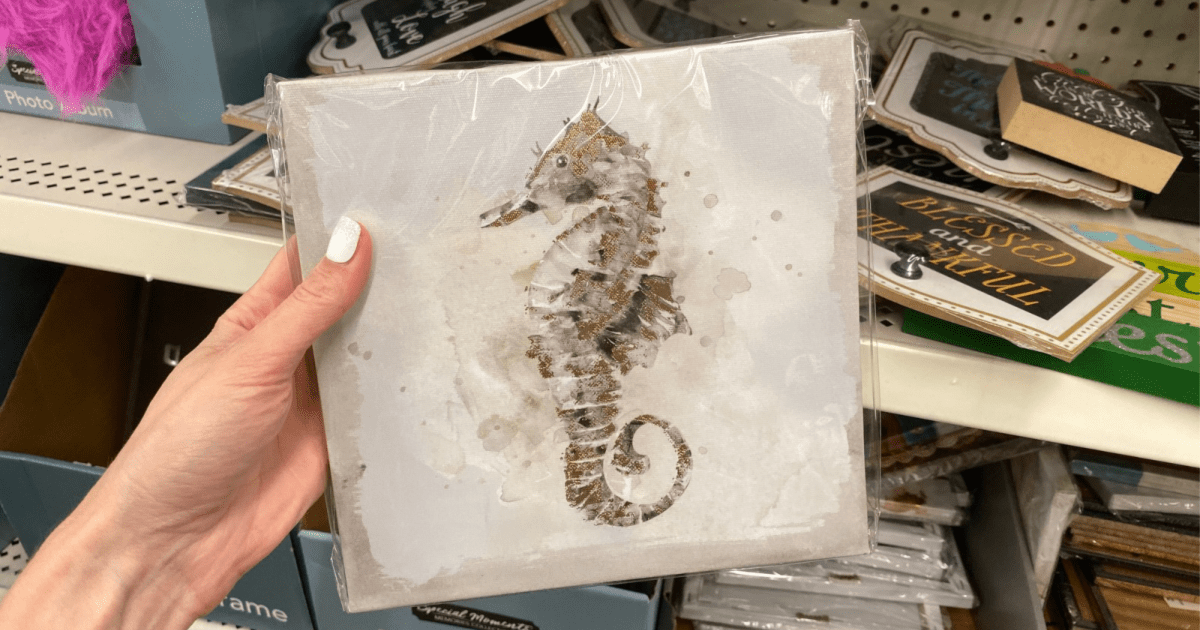 seahorse art print